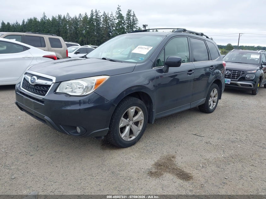 2014 Subaru Forester VIN JF2SJAHC5EH524684 IAAI salvage auction — RIGHT FRONT, Salvage Title, sold $1,450 on 2026-07-29 (photo 2)
