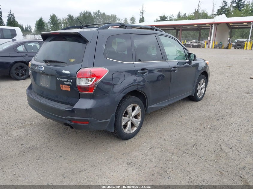 2014 Subaru Forester VIN JF2SJAHC5EH524684 IAAI salvage auction — RIGHT FRONT, Salvage Title, sold $1,450 on 2026-07-29 (photo 4)