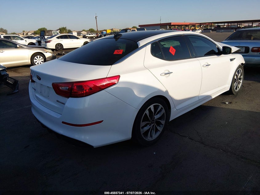 2015 Kia Optima VIN 5XXGR4A68FG493366 IAAI salvage auction — FRONT END, Non-Repairable (Arizona), sold $200 on 2026-07-28 (photo 4)