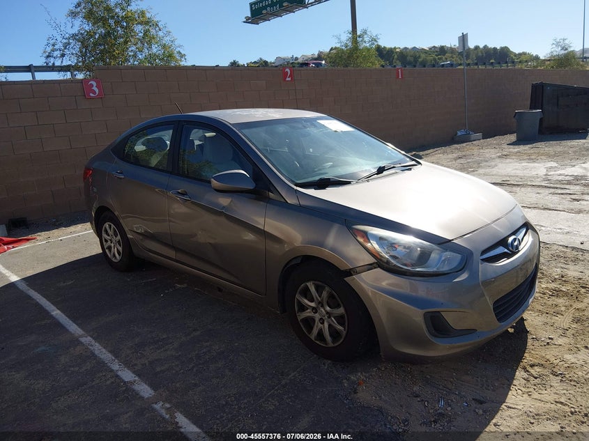 2013 Hyundai Accent VIN KMHCT4AE7DU521068 IAAI salvage auction — NORMAL WEAR, Clear - Dealer Only (California), sold $700 on 2026-07-29 (photo 1)