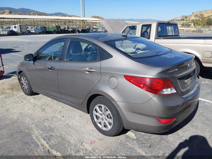 2013 Hyundai Accent VIN KMHCT4AE7DU521068 IAAI salvage auction — NORMAL WEAR, Clear - Dealer Only (California), sold $700 on 2026-07-29 (photo 3)