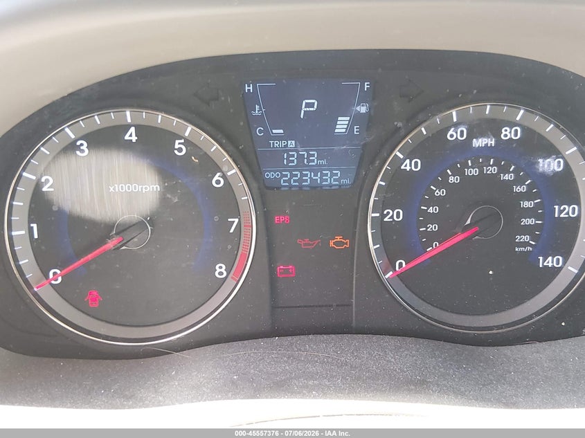 2013 Hyundai Accent VIN KMHCT4AE7DU521068 IAAI salvage auction — NORMAL WEAR, Clear - Dealer Only (California), sold $700 on 2026-07-29 (photo 7)