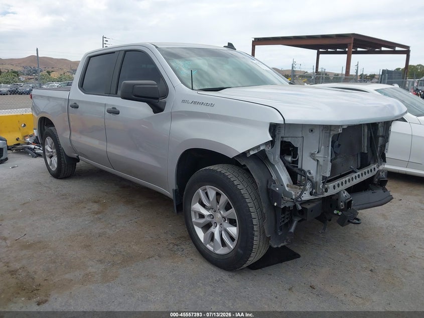 2020 Chevrolet Silverado VIN 1GCPWBEH9LZ353618 IAAI salvage auction — FRONT END, Salvage (California), sold $10,300 on 2026-08-01 (photo 1)