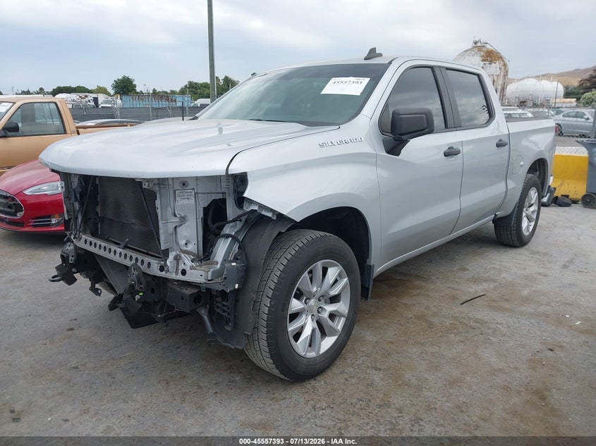 2020 Chevrolet Silverado VIN 1GCPWBEH9LZ353618 IAAI salvage auction — FRONT END, Salvage (California), sold $10,300 on 2026-08-01 (photo 2)