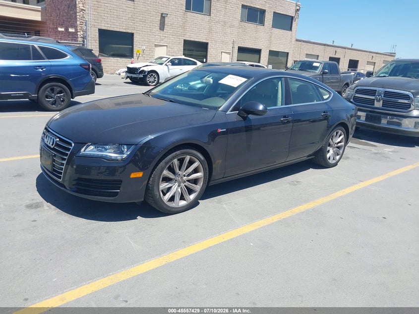 2013 Audi A7 VIN WAUYGAFC4DN107595 IAAI salvage auction — REAR END, Salvage Title, sold $975 on 2026-07-29 (photo 2)