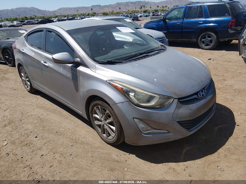 2014 Hyundai Elantra VIN KMHDH4AE1EU138198 IAAI salvage auction — NORMAL WEAR, Clear-Dealer Only (Arizona), sold $900 on 2026-07-28 (photo 1)