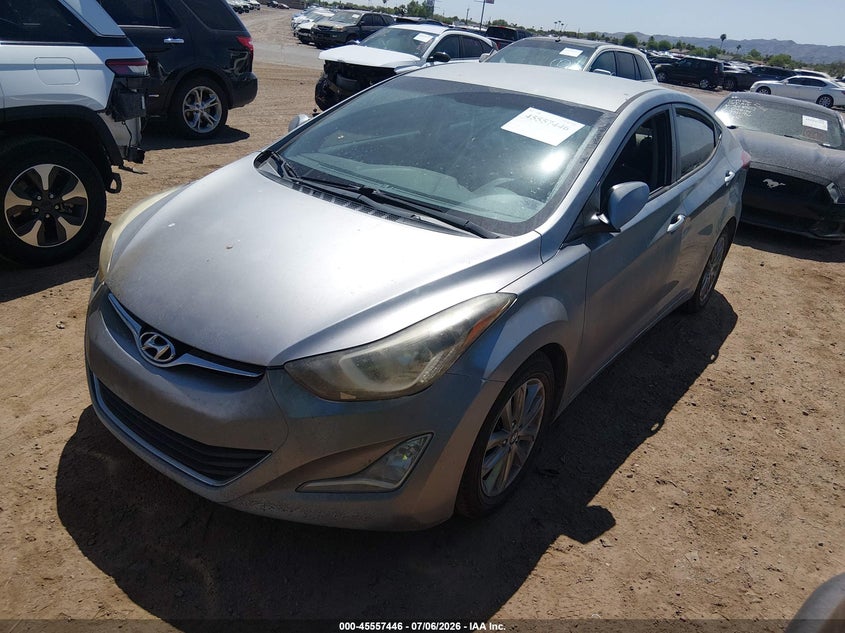 2014 Hyundai Elantra VIN KMHDH4AE1EU138198 IAAI salvage auction — NORMAL WEAR, Clear-Dealer Only (Arizona), sold $900 on 2026-07-28 (photo 2)