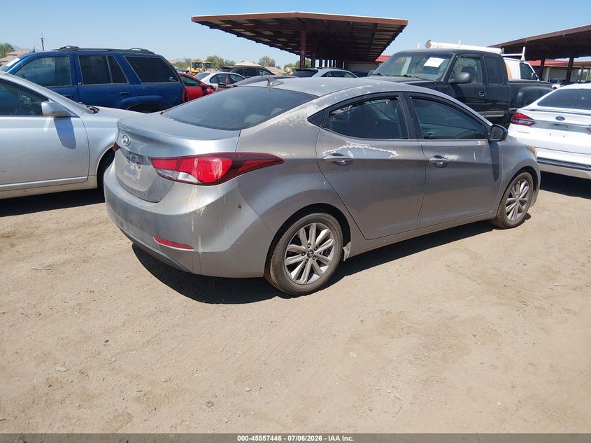 2014 Hyundai Elantra VIN KMHDH4AE1EU138198 IAAI salvage auction — NORMAL WEAR, Clear-Dealer Only (Arizona), sold $900 on 2026-07-28 (photo 4)