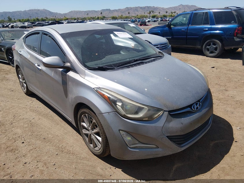 2014 Hyundai Elantra VIN KMHDH4AE1EU138198 IAAI salvage auction — NORMAL WEAR, Clear-Dealer Only (Arizona), sold $900 on 2026-07-28 (photo 6)