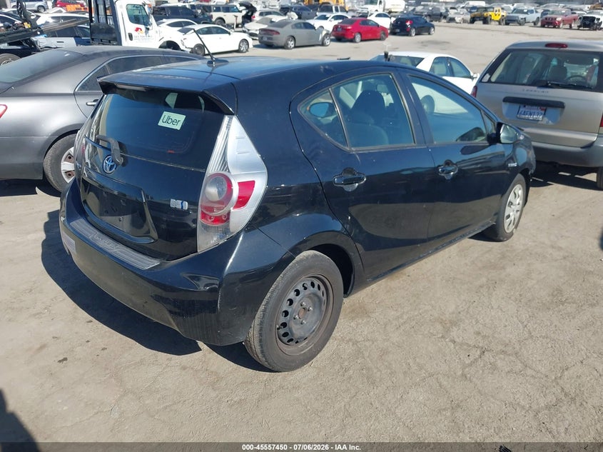 2013 Toyota Prius c VIN JTDKDTB32D1529472 IAAI salvage auction — FRONT END, Salvage Title, sold $1,300 on 2026-08-02 (photo 4)