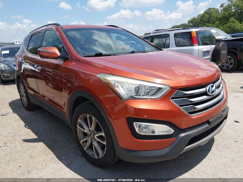 2015 Hyundai Santa fe VIN 5XYZU3LA2FG275342 IAAI salvage auction — NORMAL WEAR, Regular Certificate (Iowa), sold $925 on 2026-07-22 (photo 1)