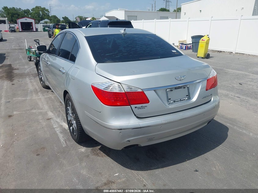 2011 Hyundai Genesis VIN KMHGC4DF9BU114825 IAAI salvage auction — LEFT FRONT, Rebuildable (Florida), sold $400 on 2026-07-29 (photo 3)