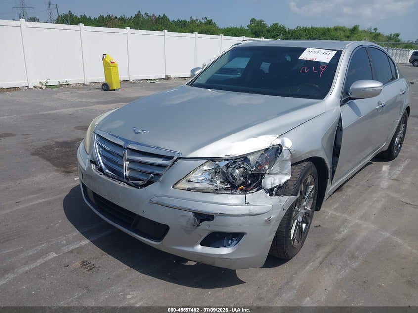 2011 Hyundai Genesis VIN KMHGC4DF9BU114825 IAAI salvage auction — LEFT FRONT, Rebuildable (Florida), sold $400 on 2026-07-29 (photo 6)