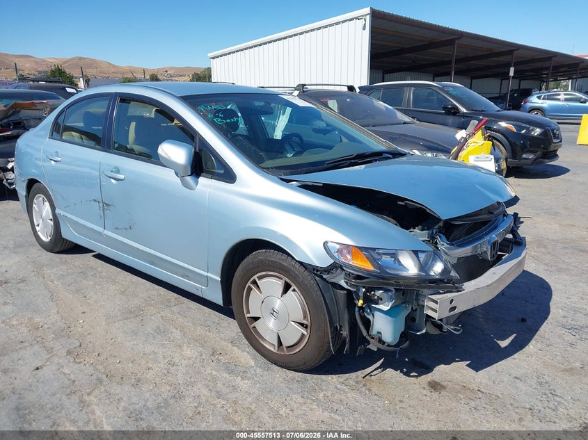2008 Honda Civic hybrid VIN JHMFA36268S007518 IAAI salvage auction — FRONT END, Salvage (California), sold $650 on 2026-07-24 (photo 1)