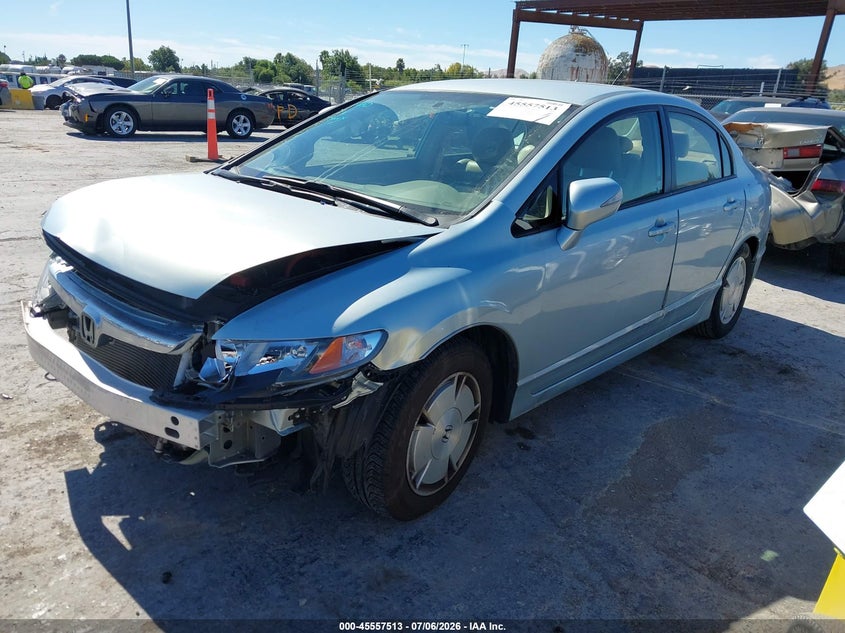 2008 Honda Civic hybrid VIN JHMFA36268S007518 IAAI salvage auction — FRONT END, Salvage (California), sold $650 on 2026-07-24 (photo 2)