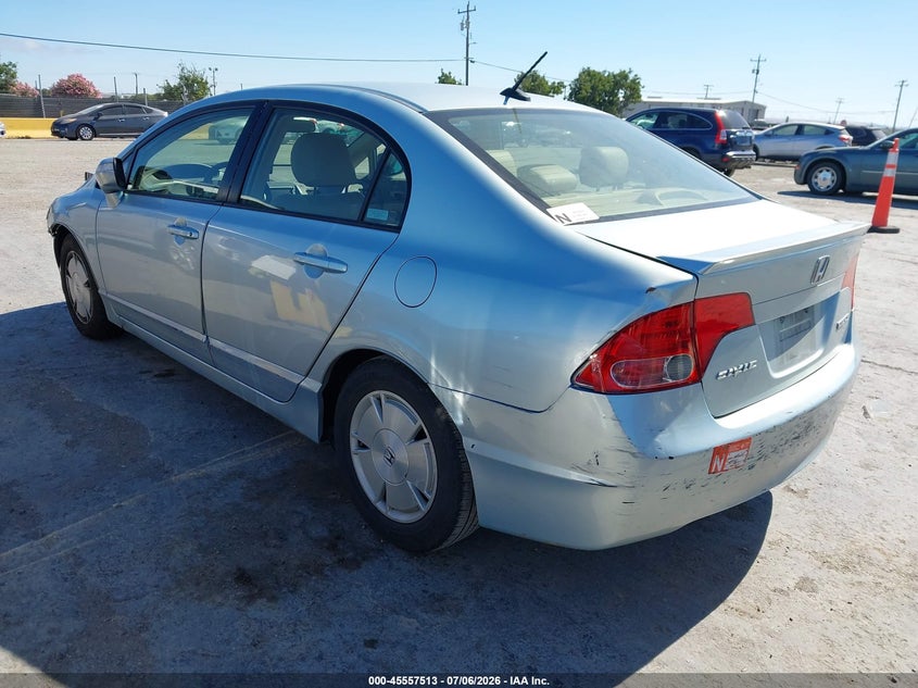 2008 Honda Civic hybrid VIN JHMFA36268S007518 IAAI salvage auction — FRONT END, Salvage (California), sold $650 on 2026-07-24 (photo 3)