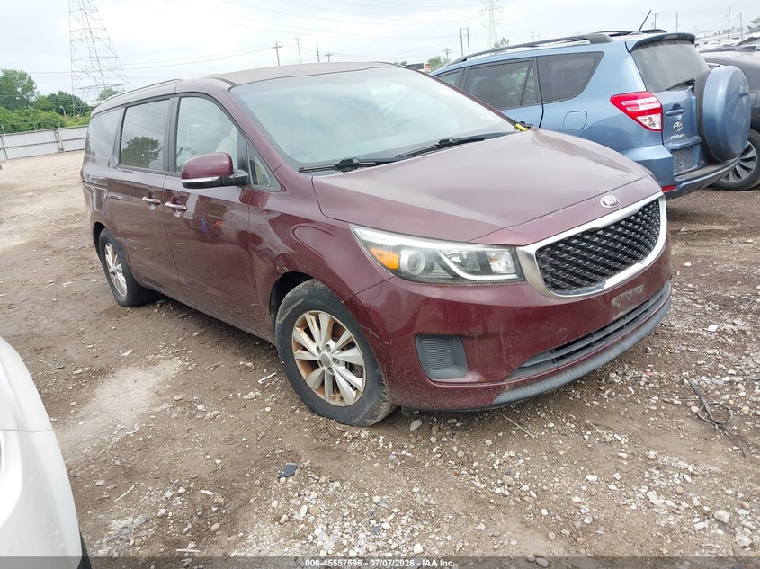 2016 Kia SEDONA VIN KNDMB5C15G6085843 IAAI salvage auction — NORMAL WEAR, Original (Ohio), sold $25 on 2026-07-23 (photo 1)