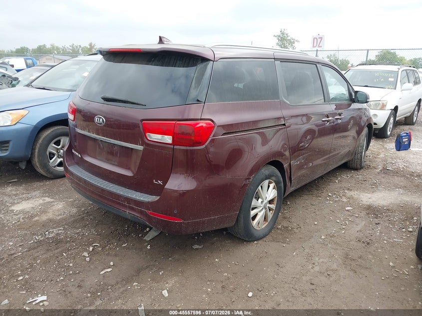 2016 Kia SEDONA VIN KNDMB5C15G6085843 IAAI salvage auction — NORMAL WEAR, Original (Ohio), sold $25 on 2026-07-23 (photo 4)