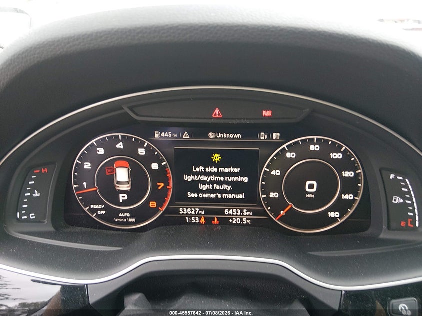 2018 Audi Q7 VIN WA1VAAF76JD000800 IAAI salvage auction — LEFT FRONT, Salvage Title, sold $10,500 on 2026-07-29 (photo 7)