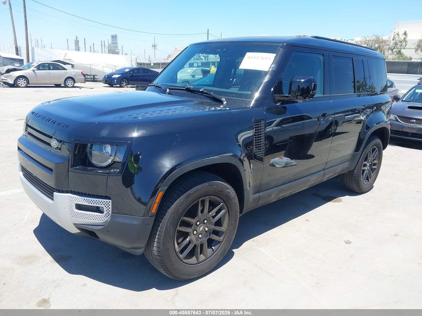 2025 Land rover Defender VIN SALEJEEX2S2385695 IAAI salvage auction — REAR END, Salvage Title, sold $37,000 on 2026-08-01 (photo 2)
