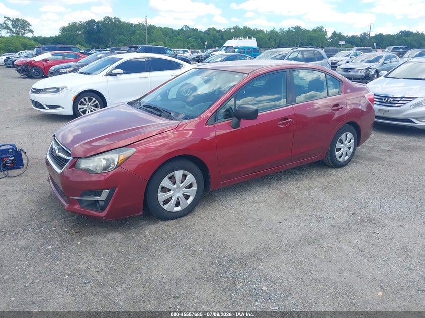 2016 Subaru Impreza VIN JF1GJAA68GH020700 IAAI salvage auction — NORMAL WEAR, Clear (Delaware), sold $1,100 on 2026-07-13 (photo 2)