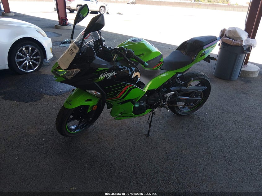 2023 Kawasaki Ninja VIN JKAEXKG1XPDAK7959 IAAI salvage auction — RIGHT SIDE, Salvage (California), sold $875 on 2026-07-28 (photo 2)