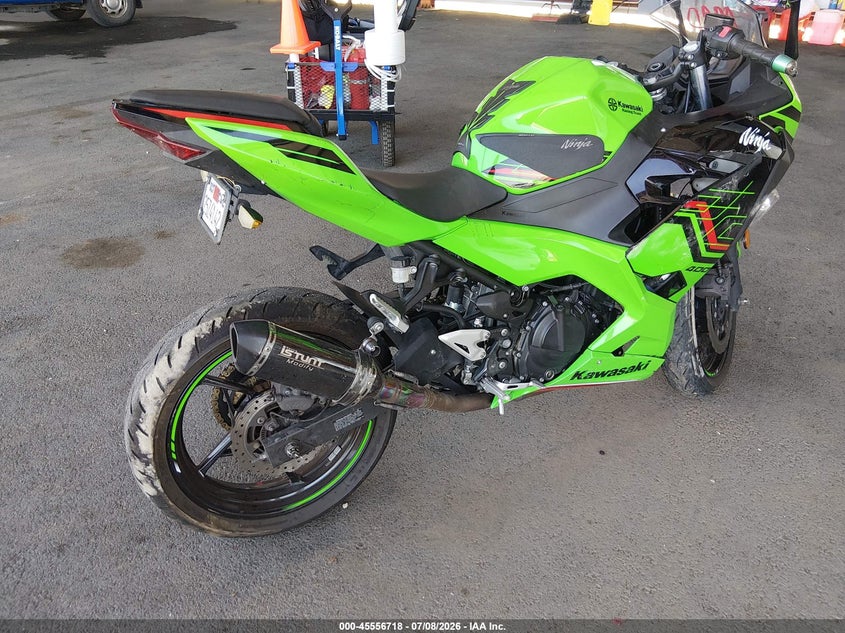 2023 Kawasaki Ninja VIN JKAEXKG1XPDAK7959 IAAI salvage auction — RIGHT SIDE, Salvage (California), sold $875 on 2026-07-28 (photo 4)