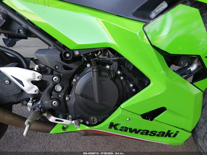 2023 Kawasaki Ninja VIN JKAEXKG1XPDAK7959 IAAI salvage auction — RIGHT SIDE, Salvage (California), sold $875 on 2026-07-28 (photo 8)