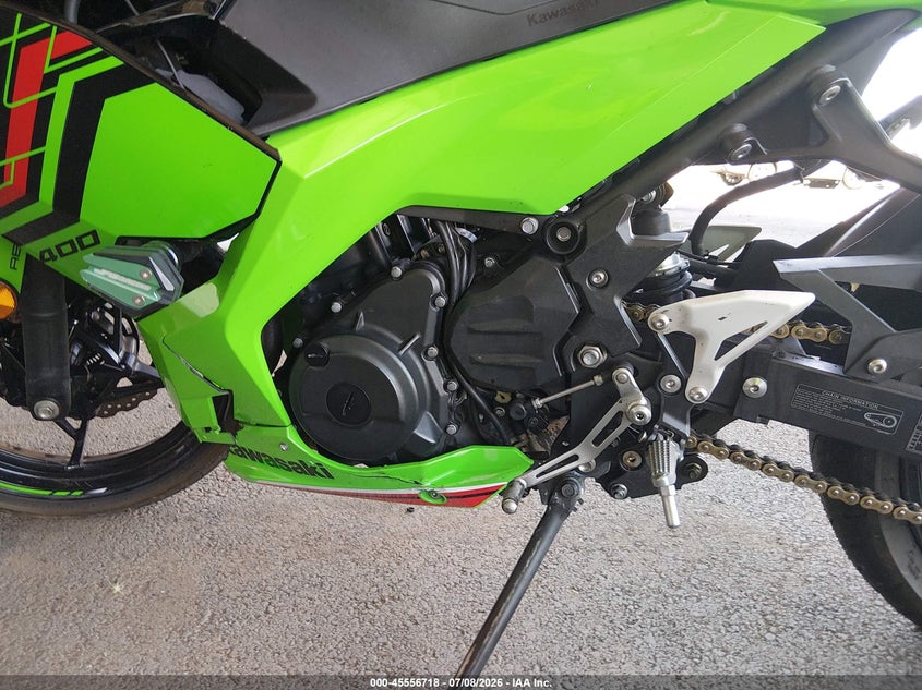 2023 Kawasaki Ninja VIN JKAEXKG1XPDAK7959 IAAI salvage auction — RIGHT SIDE, Salvage (California), sold $875 on 2026-07-28 (photo 9)