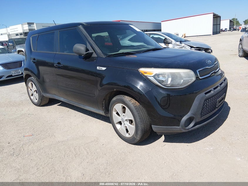 2015 Kia Soul VIN KNDJN2A2XF7187362 IAAI salvage auction — NORMAL WEAR, Original (Texas), sold $225 on 2026-07-28 (photo 1)