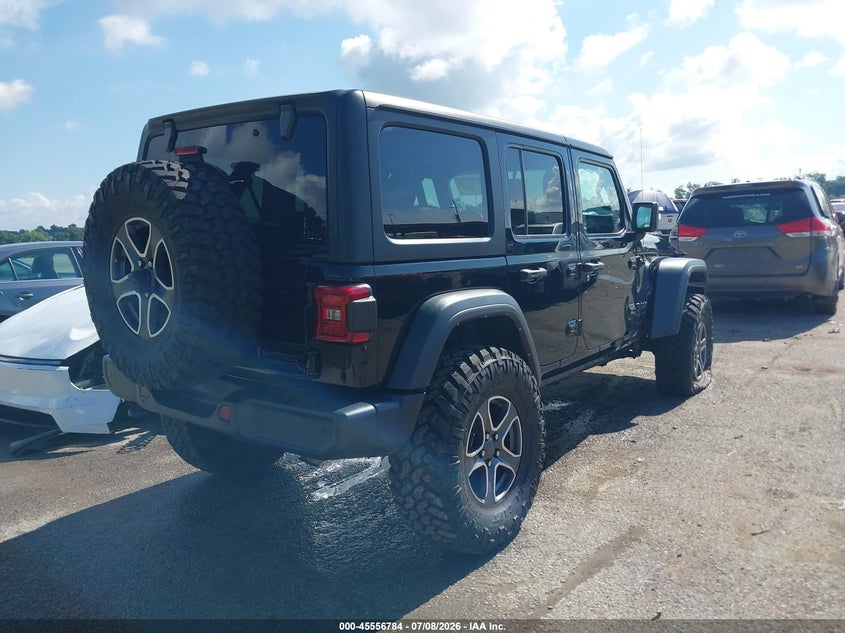 2022 Jeep Wrangler / VIN 1C4HJXDG9NW116236 IAAI salvage auction — RIGHT SIDE, Salvage (Louisiana), sold $16,275 on 2026-08-26 (photo 4)