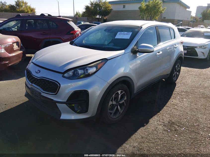 2020 Kia Sportage VIN KNDPM3AC3L7802678 IAAI salvage auction — RIGHT FRONT, Salvage Certificate (California), sold $700 on 2026-07-24 (photo 2)
