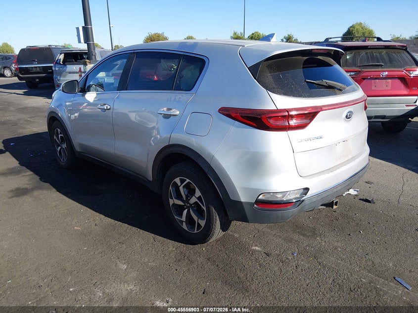 2020 Kia Sportage VIN KNDPM3AC3L7802678 IAAI salvage auction — RIGHT FRONT, Salvage Certificate (California), sold $700 on 2026-07-24 (photo 3)