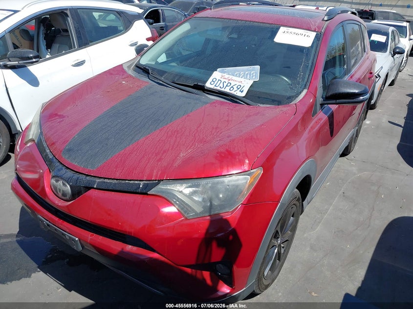 2018 Toyota Rav 4 VIN 2T3WFREV3JW423220 IAAI salvage auction — REAR END, Salvage Title, sold $6,100 on 2026-07-11 (photo 2)