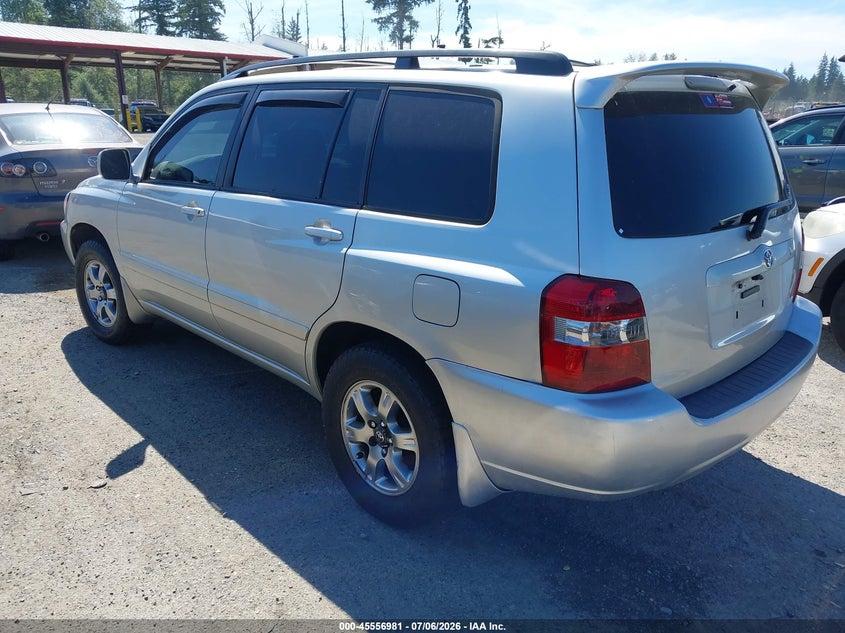2005 Toyota Highlander VIN JTEDP21A850060756 IAAI salvage auction — NORMAL WEAR, Clear (Washington), sold $500 on 2026-07-29 (photo 3)