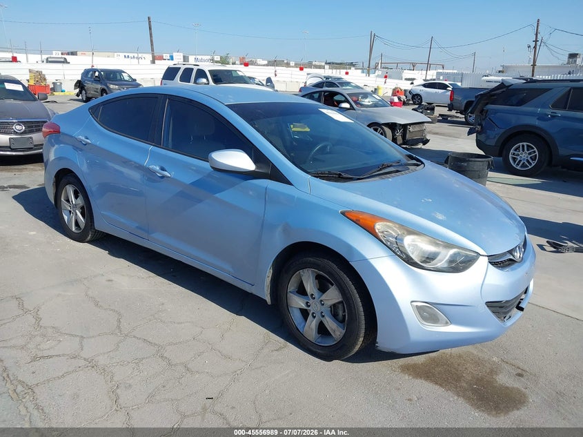 2013 Hyundai Elantra VIN KMHDH4AE0DU689723 IAAI salvage auction — FRONT END, Salvage (California), sold $750 on 2026-07-29 (photo 1)