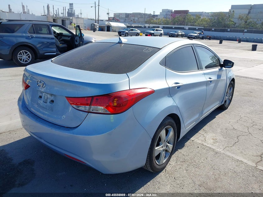 2013 Hyundai Elantra VIN KMHDH4AE0DU689723 IAAI salvage auction — FRONT END, Salvage (California), sold $750 on 2026-07-29 (photo 4)