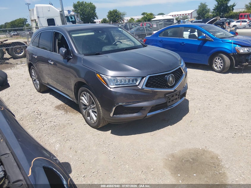 2017 Acura Mdx VIN 5FRYD4H52HB023967 IAAI salvage auction — Burn Engine, Salvage (Iowa), sold $1,500 on 2026-07-29 (photo 1)
