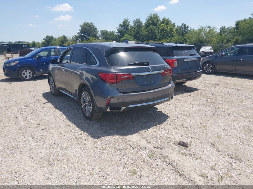 2017 Acura Mdx VIN 5FRYD4H52HB023967 IAAI salvage auction — Burn Engine, Salvage (Iowa), sold $1,500 on 2026-07-29 (photo 3)
