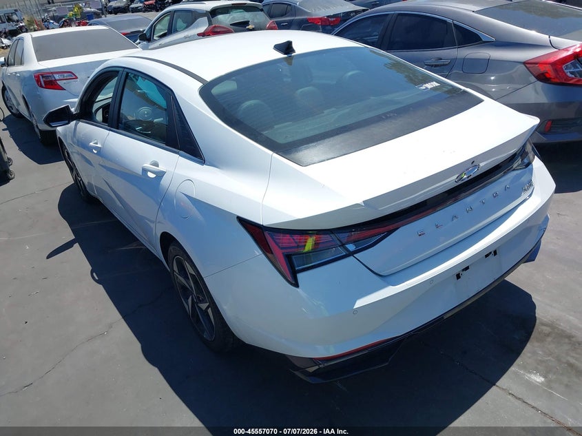 2021 Hyundai Elantra VIN KMHLN4AJ8MU009701 IAAI salvage auction — RIGHT SIDE, Salvage Certificate (California), sold $6,300 on 2026-08-22 (photo 3)