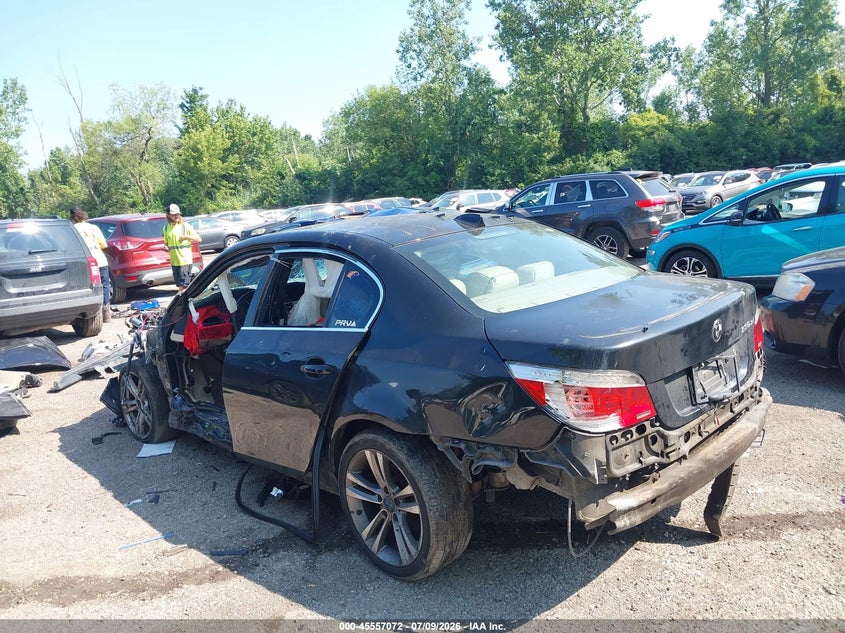 2008 BMW 5 series VIN WBANV93598CW56501 IAAI salvage auction — FRONT & REAR, Salvage (Ohio), sold $275 on 2026-08-05 (photo 3)