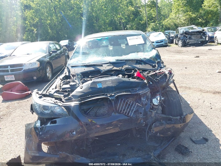 2008 BMW 5 series VIN WBANV93598CW56501 IAAI salvage auction — FRONT & REAR, Salvage (Ohio), sold $275 on 2026-08-05 (photo 6)