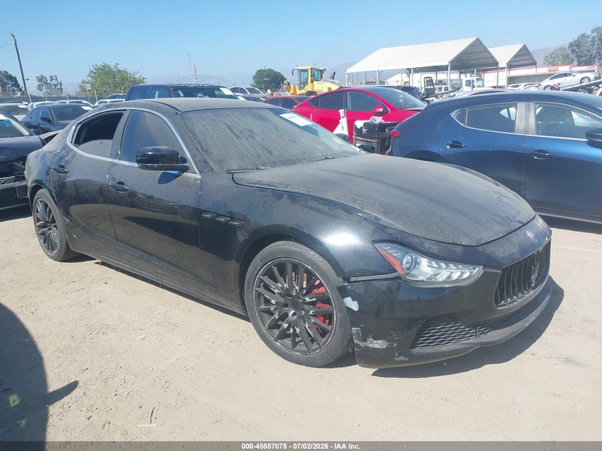 2015 Maserati Ghibli VIN ZAM57XSA3F1158606 IAAI salvage auction — REAR END, Lien Papers (California), sold $200 on 2026-07-15 (photo 1)