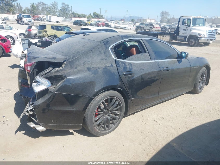 2015 Maserati Ghibli VIN ZAM57XSA3F1158606 IAAI salvage auction — REAR END, Lien Papers (California), sold $200 on 2026-07-15 (photo 4)