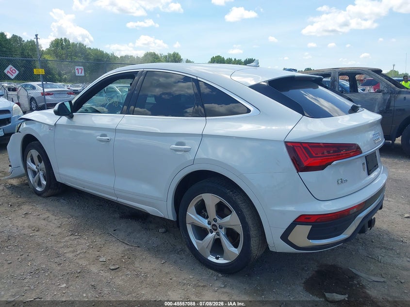 2023 Audi Q5 sportback VIN WA15AAFY0P2074078 IAAI salvage auction — FRONT END, Mv-907A (New York), sold $13,000 on 2026-08-19 (photo 3)