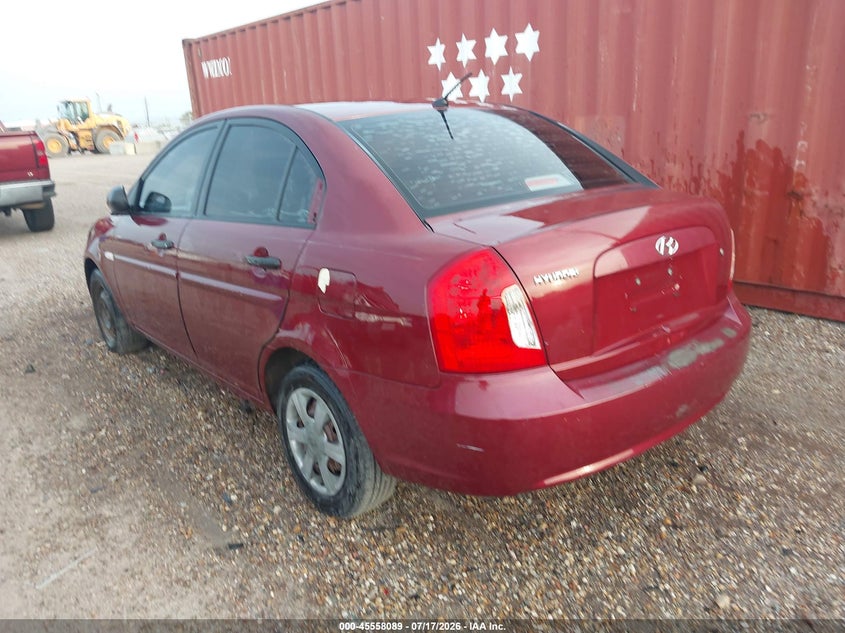 2007 Hyundai Accent VIN KMHCN46C37U157320 IAAI salvage auction — NORMAL WEAR, Original (Texas), sold $225 on 2026-07-29 (photo 3)