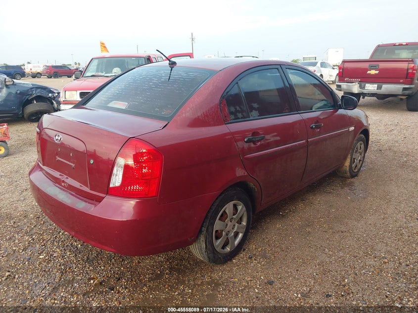 2007 Hyundai Accent VIN KMHCN46C37U157320 IAAI salvage auction — NORMAL WEAR, Original (Texas), sold $225 on 2026-07-29 (photo 4)