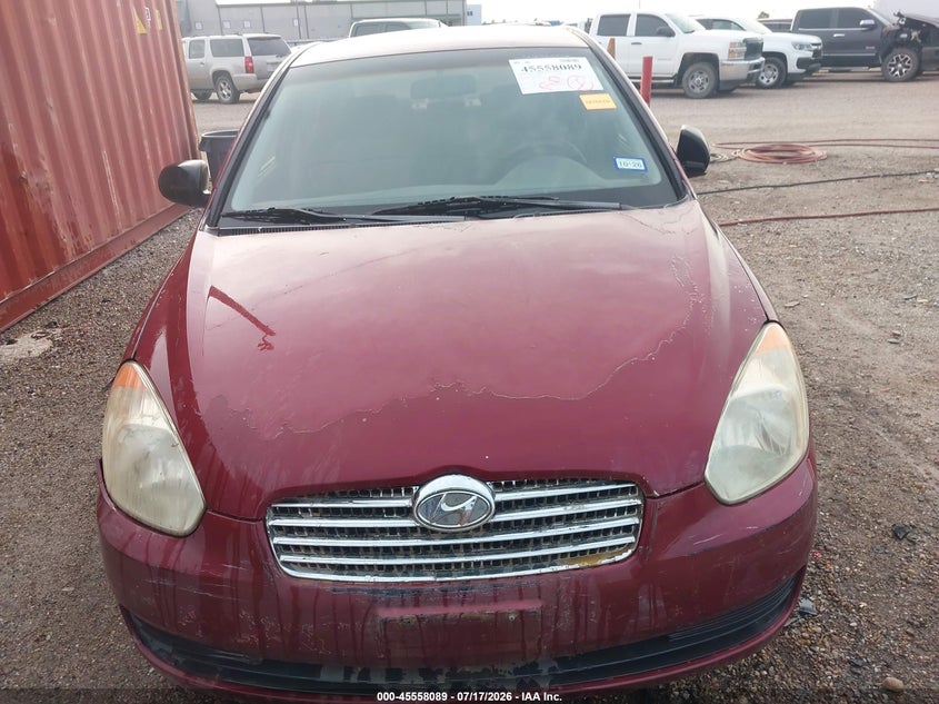 2007 Hyundai Accent VIN KMHCN46C37U157320 IAAI salvage auction — NORMAL WEAR, Original (Texas), sold $225 on 2026-07-29 (photo 6)