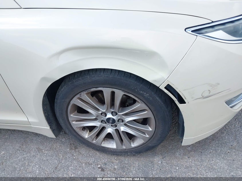 2016 Lincoln Mkz VIN 3LN6L2GK3GR607004 IAAI salvage auction — RIGHT FRONT, Previous Salvage (Michigan), sold $650 on 2026-07-22 (photo 6)