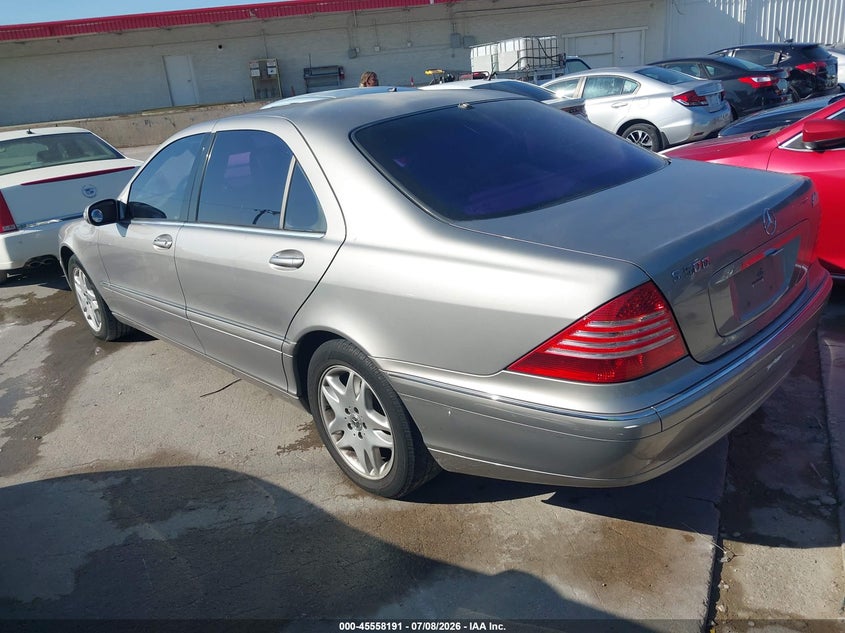 2003 Mercedes-benz S class VIN WDBNG75JX3A327420 IAAI salvage auction — NORMAL WEAR, Original (Texas), sold $25 on 2026-07-29 (photo 3)